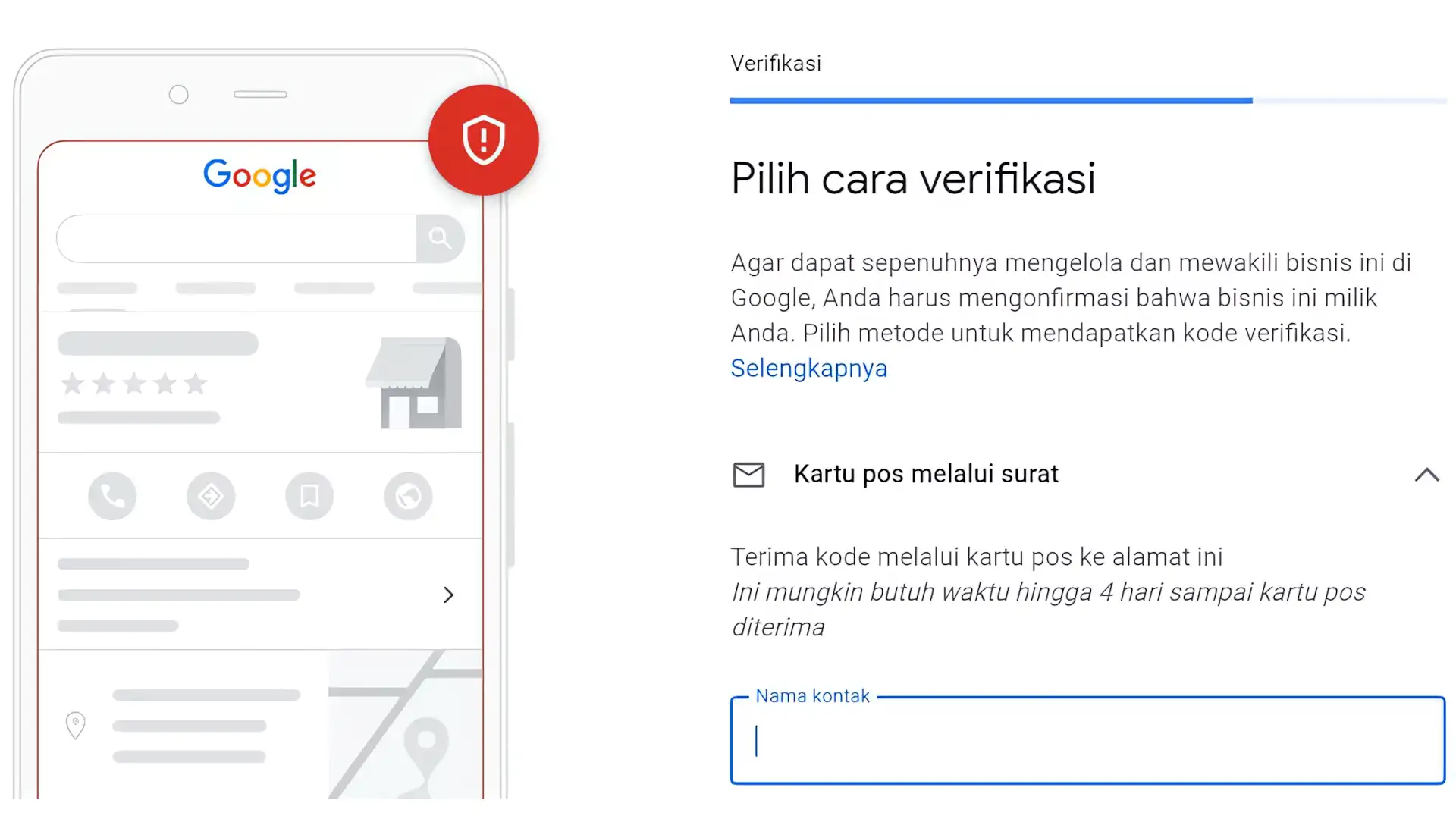 Bagaimana Cara Membuat Google Business Profile (Panduan Lengkap 2025) 6 Profil Bisnis Google - Verifikasi Bisnis Anda